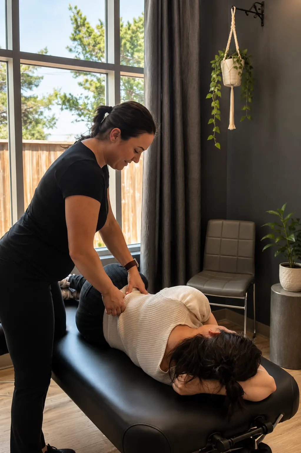Pelvic floor physiotherapy consultation for postpartum recovery